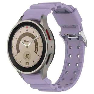 For Samsung Galaxy Watch5 Pro 45mm Armor Pure Color Silicone Watch Band(Purple)