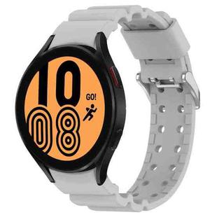 For Samsung Galaxy Watch4 40mm Armor Pure Color Silicone Watch Band(Grey)