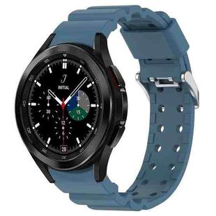 For Samsung  Galaxy Watch4 Classic 42mm Armor Pure Color Silicone Watch Band(Blue)