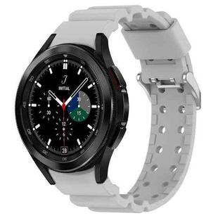 For Samsung  Galaxy Watch4 Classic 42mm Armor Pure Color Silicone Watch Band(Grey)