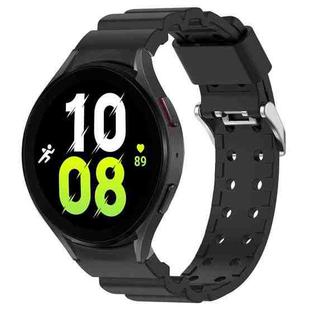 For Samsung Galaxy Watch5 44mm Armor Silicone Watch Band + Protective Case(Black)