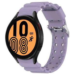 For Samsung Galaxy Watch4 40mm Armor Silicone Watch Band + Protective Case(Purple)