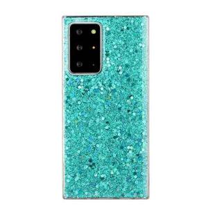 For Samsung Galaxy S20 Ultra Glitter Sequins Epoxy TPU Phone Case(Green)