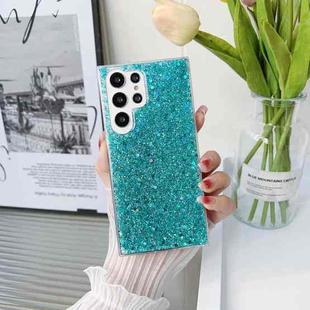 For Samsung Galaxy S22 Ultra 5G Glitter Sequins Epoxy TPU Phone Case(Green)