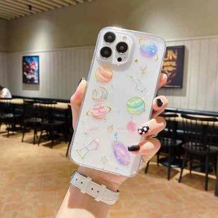 For iPhone 12 Pro Cosmic Star Glitter Epoxy TPU Phone Case(Transparent)