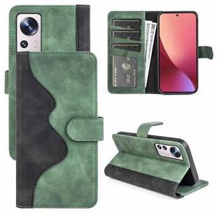 For Xiaomi 12 Lite Stitching Horizontal Flip Leather Phone Case(Green)