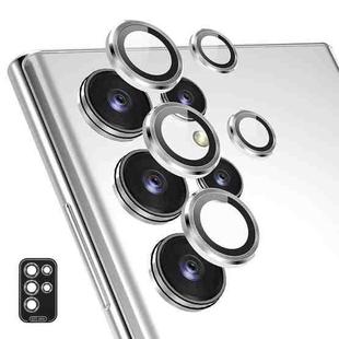 For Samsung Galaxy S23 Ultra 5G ENKAY Rear Lens Aluminium Alloy Tempered Glass Film(Silver)