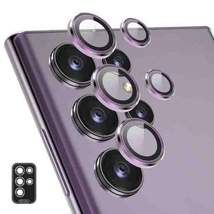 For Samsung Galaxy S23 Ultra 5G ENKAY Rear Lens Aluminium Alloy Tempered Glass Film (Purple)