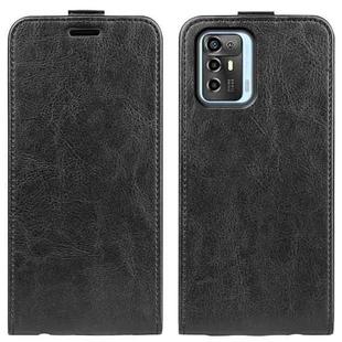 For ZTE Blade A72 5G R64 Texture Vertical Flip Leather Phone Case(Black)