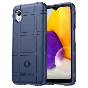 For Samsung Galaxy A22e Full Coverage Shockproof TPU Phone Case(Blue)