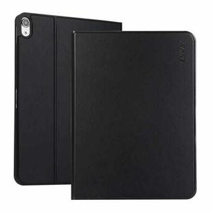 For iPad 10th Gen 10.9 2022 ENKAY PC Back Cover Smart Leather Tablet Case with Pen Slot & Holder(Black)