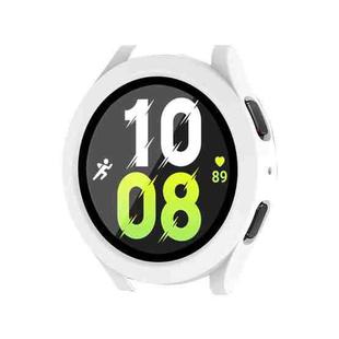 For Samsung Galaxy Watch4/5 40mm ENKAY Hat-Prince Waterproof Full Coverage PC Frame + 9H Tempered Glass Case(White)