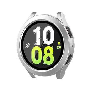 For Samsung Galaxy Watch4/5 40mm ENKAY Hat-Prince Waterproof Full Coverage PC Frame + 9H Tempered Glass Case(Bright Silver)