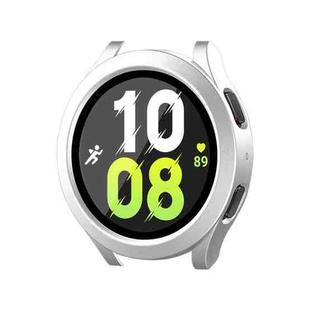 For Samsung Galaxy Watch4/5 40mm ENKAY Hat-Prince Waterproof Full Coverage PC Frame + 9H Tempered Glass Case(Matte Silver)