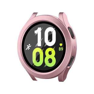 For Samsung Galaxy Watch4/5 44mm ENKAY Hat-Prince Waterproof Full Coverage PC Frame + 9H Tempered Glass Case(Pink)