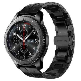 For Samsung Gear S3 Frontier Armor Stainless Steel Metal Watch Band(Black)