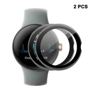 2pcs For Google Pixel Watch ENKAY 3D Full Coverage Soft PC Edge + PMMA HD Screen Protector Film