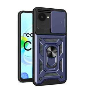 For Realme C30 4G India / Narzo 50i Prime Sliding Camera Cover Design Phone Case(Blue)