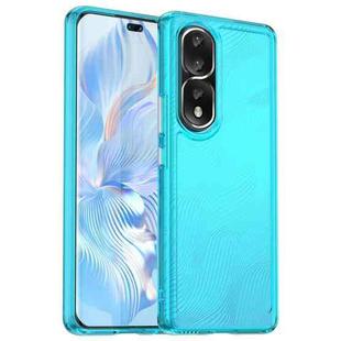 For Honor 80 Pro Candy Series TPU Phone Case(Transparent Blue)