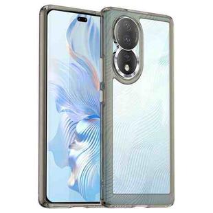For Honor 80 Colorful Series Acrylic + TPU Phone Case(Transparent Grey)