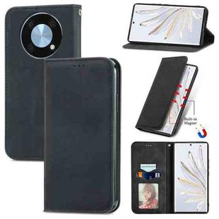 For Huawei Nova Y90 Retro Skin Feel Magnetic Leather Phone Case(Black)