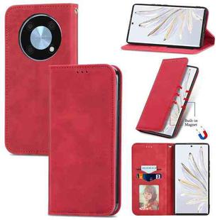For Huawei Nova Y90 Retro Skin Feel Magnetic Leather Phone Case(Red)
