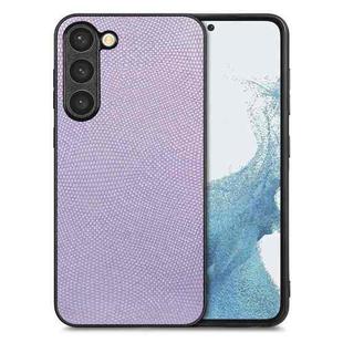 For Samsung Galaxy S23 5G Flow Color Back Cover Leather Phone Case(Lavender)
