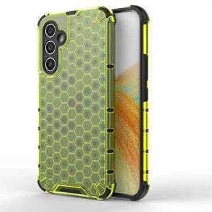 For Samsung Galaxy A34 5G Honeycomb Shockproof Phone Case(Green)
