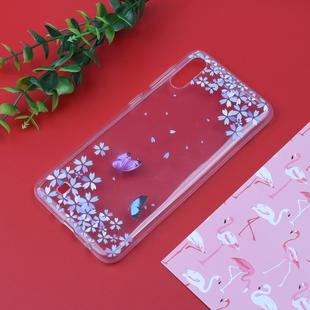 Stylish and Beautiful Pattern TPU Drop Protection Cover for Samsung M10(Flower butterfly)
