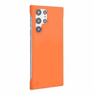 For Samsung Galaxy S23 Ultra 5G ENKAY Matte Frameless Hard PC Case(Orange)