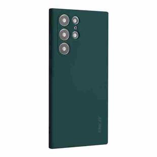 For Samsung Galaxy S23 Ultra 5G ENKAY Hat-Prince Liquid Silicone Soft Shockproof Phone Case(Dark Green)