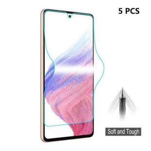 For Samsung Galaxy A53 5pcs ENKAY Hat-Prince Full Glue Explosion-proof Soft Hydrogel Film