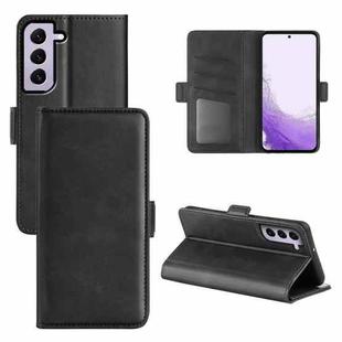 For Samsung Galaxy S23 5G Dual-side Magnetic Buckle Leather Phone Case(Black)