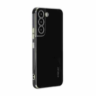 For Samsung Galaxy S22 5G ENKAY Hat-Prince Precise Hole Electroplated TPU Shockproof Phone Case(Black)