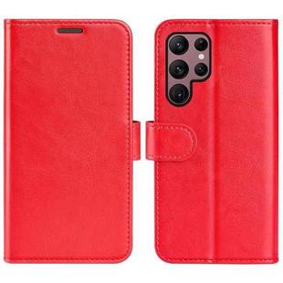 For Samsung Galaxy S23 Ultra 5G R64 Texture Leather Phone Case(Red)