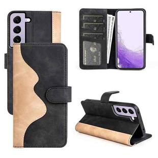 For Samsung Galaxy S23 5G Stitching Horizontal Flip Leather Phone Case(Black)