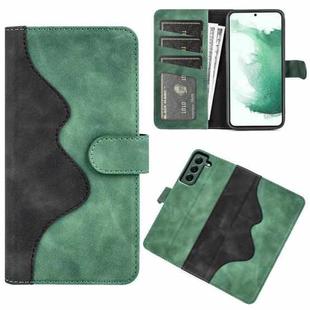 For Samsung Galaxy S23+ 5G Stitching Horizontal Flip Leather Phone Case(Green)