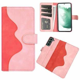 For Samsung Galaxy S23+ 5G Stitching Horizontal Flip Leather Phone Case(Red)