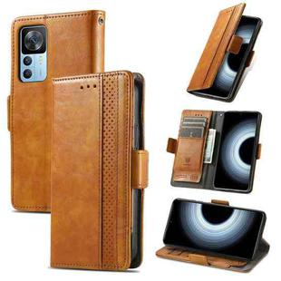 For Xiaomi Redmi K50 Ultra CaseNeo Splicing Dual Magnetic Buckle Leather Phone Case(Khaki)