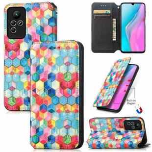 For Infinix Note 11 CaseNeo Colorful Magnetic Leather Phone Case(Magic Space)