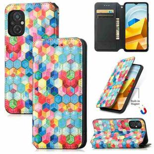 For Xiaomi Poco M5 CaseNeo Colorful Magnetic Leather Phone Case(Magic Space)