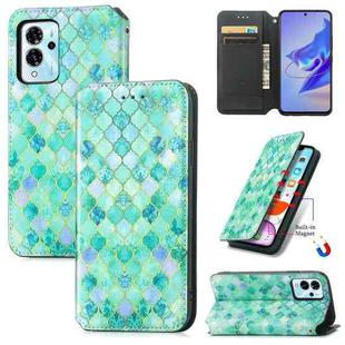 For ZTE Blade V40 Pro CaseNeo Colorful Magnetic Leather Phone Case(Emerald)