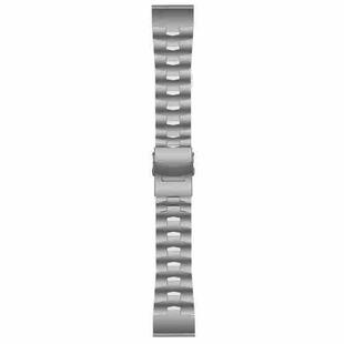 For Garmin Fenix 7X Solar 26mm Titanium Alloy Quick Release Watch Band(Titanium Gray)