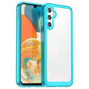For Samsung Galaxy A14 4G Colorful Series Acrylic + TPU Phone Case(Transparent Blue)