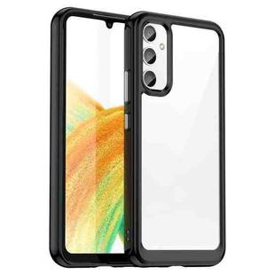 For Samsung Galaxy A34 5G Colorful Series Acrylic + TPU Phone Case(Black)