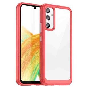 For Samsung Galaxy A34 5G Colorful Series Acrylic + TPU Phone Case(Red)