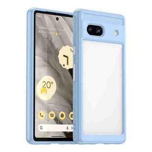 For Google Pixel 7a Colorful Series Acrylic + TPU Phone Case(Blue)