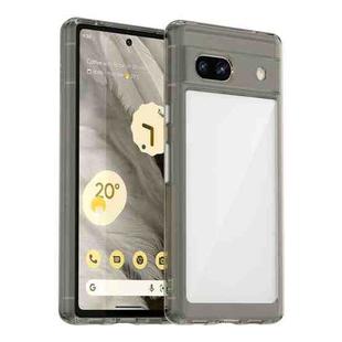 For Google Pixel 7a Colorful Series Acrylic + TPU Phone Case(Transparent Grey)