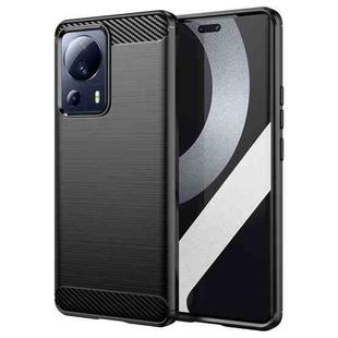 For Xiaomi 12 Lite NE Brushed Texture Carbon Fiber TPU Phone Case(Black)