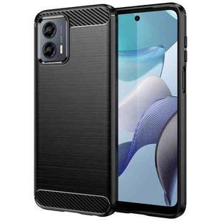 For For Motorola Moto G 5G 2023 Brushed Texture Carbon Fiber TPU Phone Case(Black)